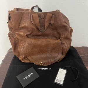 Jerome Dreyfuss “HELMUT” Hobo Bag, Lambskin, Color is Jungle